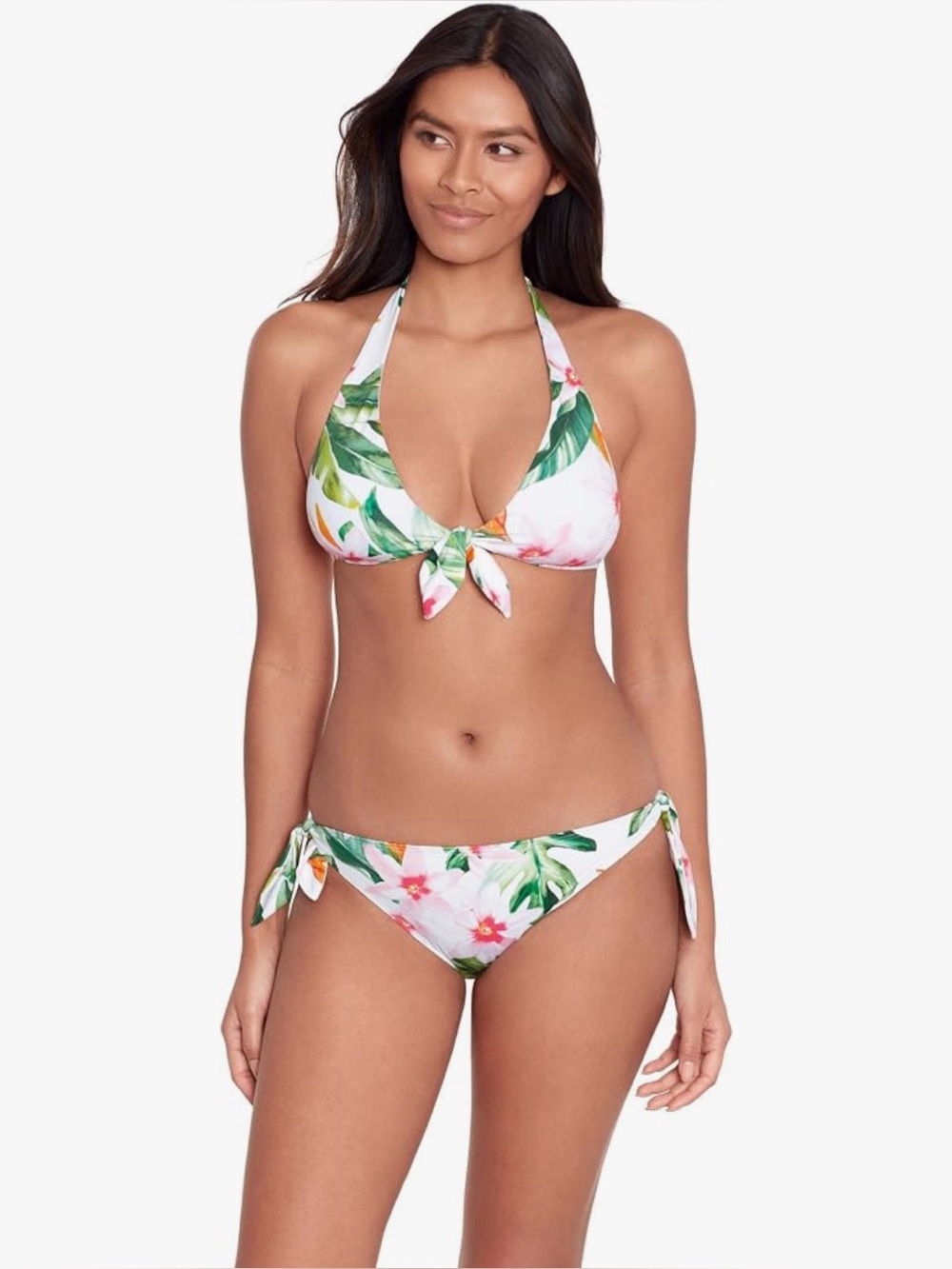 NWT Lauren Ralph Lauren Women’s Floral Side-Tie Hipster Bikini Bottom, Size 8